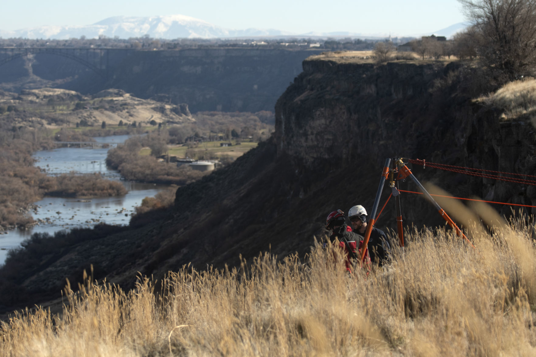 Hiker rescued in Snake River Canyon